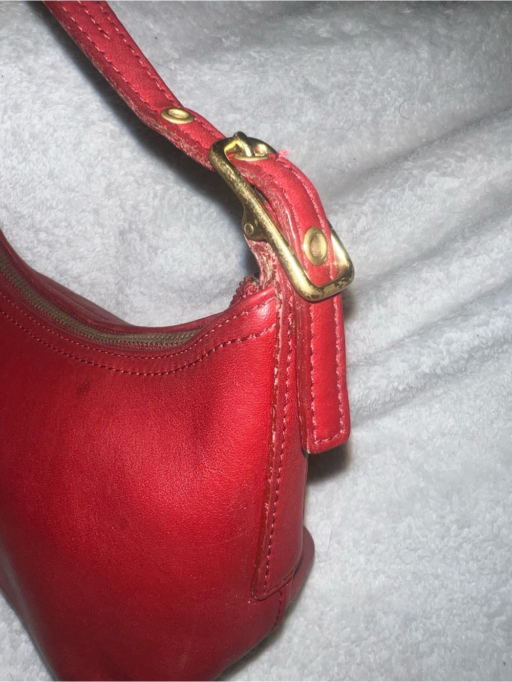 Vintage Y2K Coach mini red legacy No 9844 - Picture 7 of 13